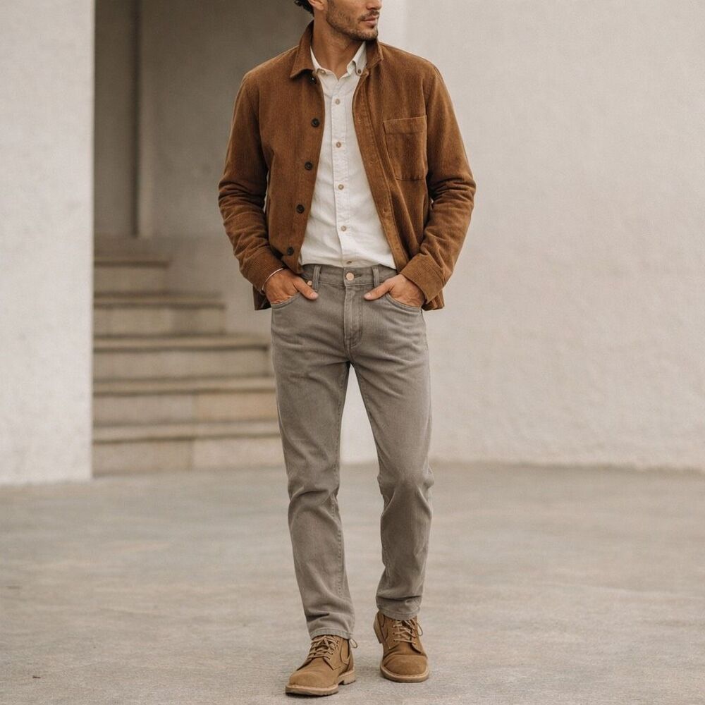 Taylor Stitch slim corduroy‎ pants men’s 28 stone pincord NEW HTF